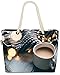 VOID Winter Kaffee Weihnachten Strandtasche Shopper 58x38x16cm 23L XXL Einkaufstasche Tasche Reisetasche Beach Bag