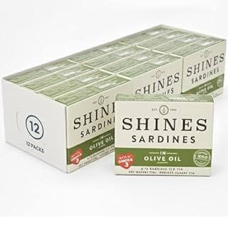Shines Tinned Sardines in Olive Oil - 12 x 106g Cans