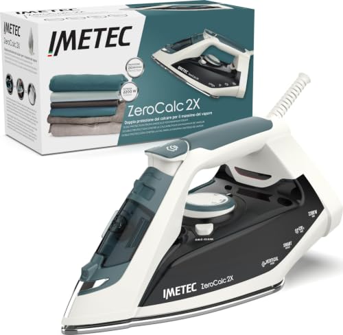 Imetec ZeroCalc Z1 2500, Plancha tecnología Anti-Cal, Suela de Acero Inoxidable, 2200 W, Golpe de Vapor de 120 g Imetec ZeroCalc Z1 2500, Plancha tecnología Anti-Cal, Suela de Acero Inoxidable, 2200 W, Golpe de Vapor de 120 g