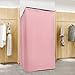 Portable Clothing Store Fitting Room, 3-4 People Capacity Dressing Room Fitting Room, Detachable Changing Room with Curtain and Hanger, for Office, Mall, Boutique, Home, Pink, 39.37 * 39.37 * 78.74in