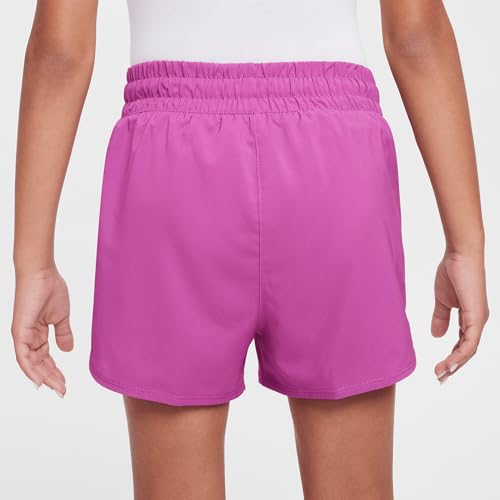 Nike Girls' Dri-fit One Woven High-Waisted Training Shorts (Little Big Kid)3