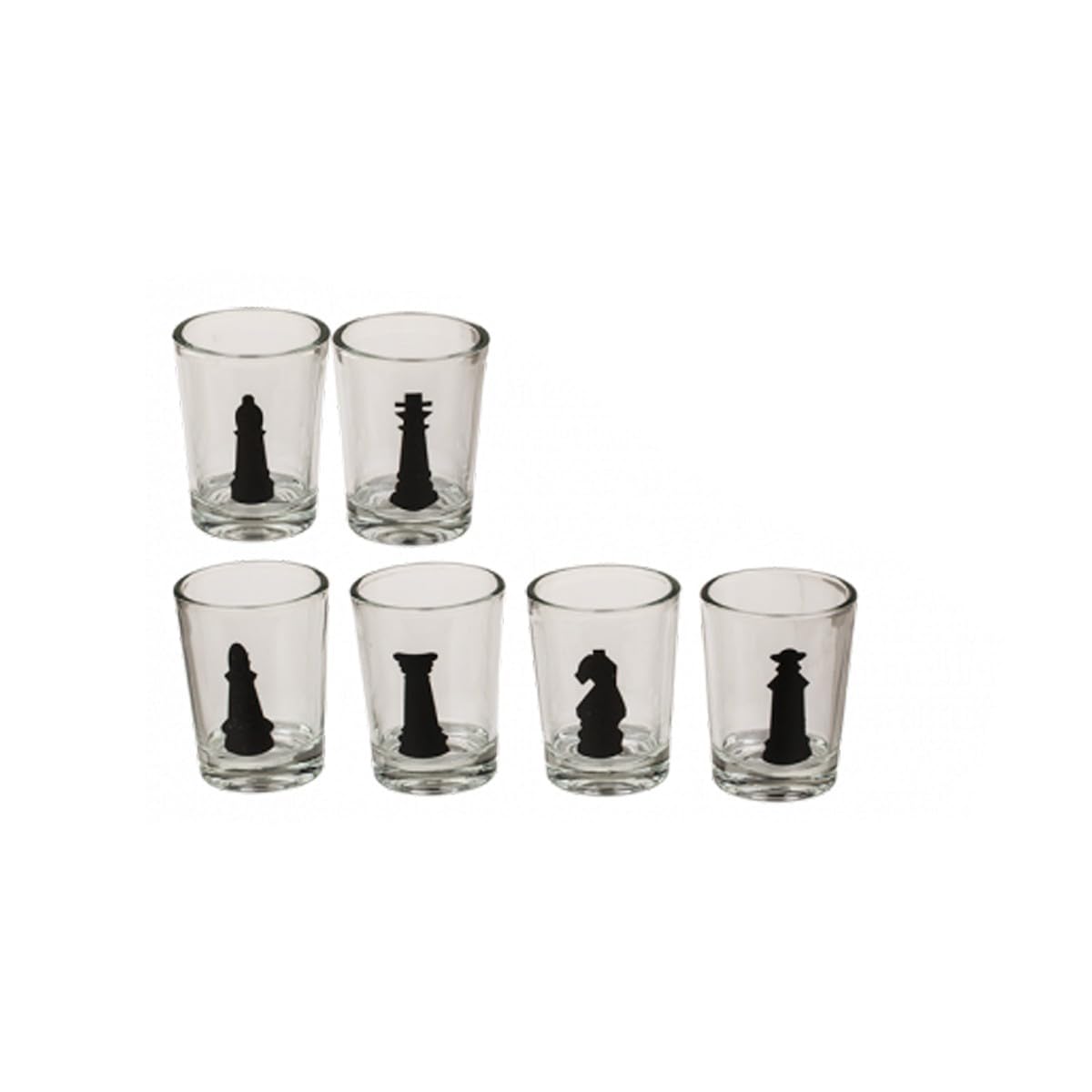 Luxury Candele - Set di scacchi con 32 bicchieri, 35 x 35 cm, in confezione regalo