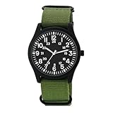 COOPHYA Reloj Hombre Deportivo de Cuarzo con Correa de Nylon Diseño Minimalista y Resistente para Uso Diario y Estudiantes