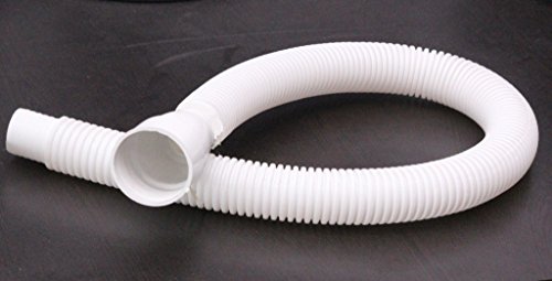 Image of SBD Flexible PVC Waste Pipe | PVC Waste Pipe for Bathroom Wash Basin and Kitchen Sink | Drain Pipe | Drain Hose for Wash Basin | Outlet Tube for Kitchen Sink, White (3)
