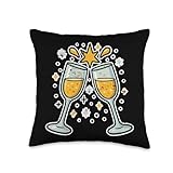 Champagne Toast New Year Throw Pillow