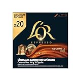 L'OR Cápsulas de Café Colombia | Intensidad 8 | 20 Cápsulas Compatibles Nespresso