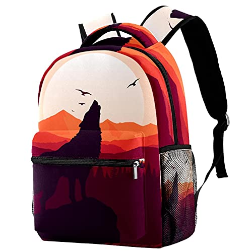 Sac à dos loup rouge confortable pour éviter de renverser sa bouteille d'eau