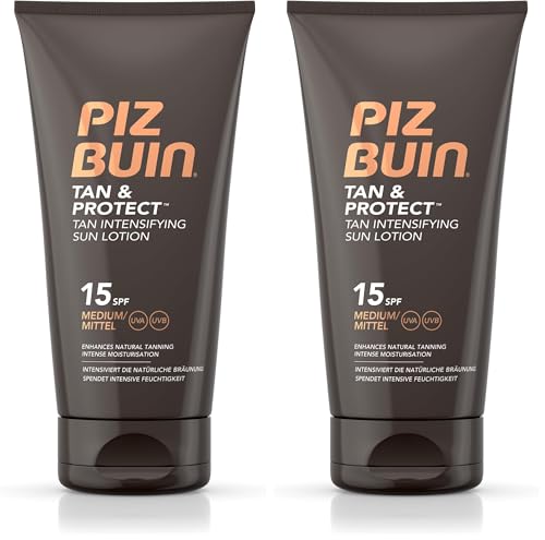 Image of Piz Buin Tan and Protect Tan Intensifying Lotion SPF 15, 150 ml (Pack of 2)