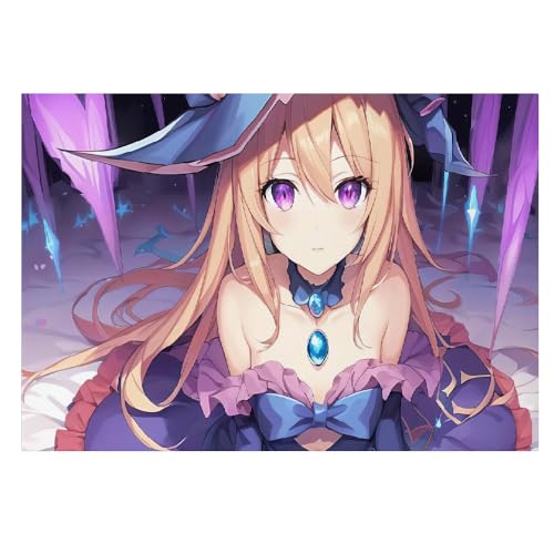 Póster de anime para sala de estar con diseño moderno de niña de dibujos animados de 50x70 cm