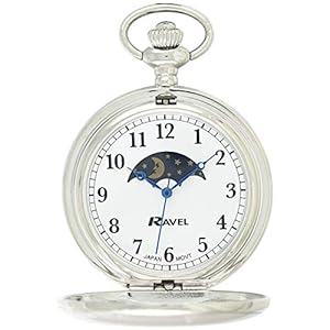 Ravel – Full hunter zakhorloge met maanstanden en ketting