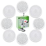 8 Pack Steam Mop Replacement Pads for Shark S8001 S7001 S7201 S7000AMZ S8201 Steam and Scrub Mop Pads Repeatedly Washed for All Floors Cleaning