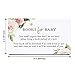 Bliss Collections Book Request Cards for Baby Shower, Boho Floral, Easy Inserts for your Baby Shower Cards and Invitations, 2