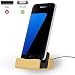 Produktbild NessKa® Dockingstation [ inkl. 2 Meter Kabel ] Desktop Tisch Ladestation Ladegerät Dock Ständer für Smartphones mit [Micro-USB] Anschluss Samsung Galaxy/Sony Xperia/Huawei/HTC/LG/Nokia | Gold