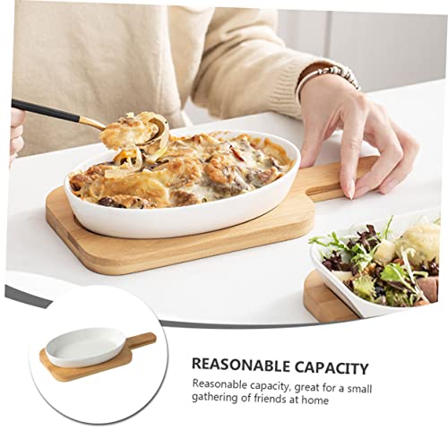 Plat de cuisson ovale céramique facile à nettoyer pour four - 7