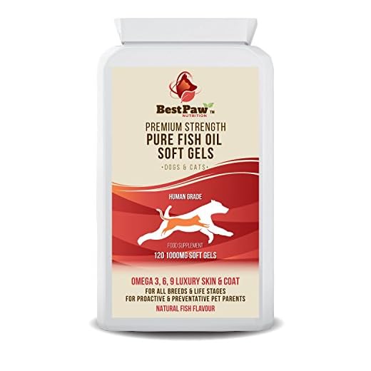 Best Paw Nutrition - Omega 3 6 9 cápsulas de Aceite de Pescado para Perros, Gatos y Mascotas - Premium 100% Natural Fish Oil Supplement For Dogs, Cats and Pets