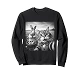 Funny Cat Taking Selfie Easter Bunny Rabbit Sweatshirt