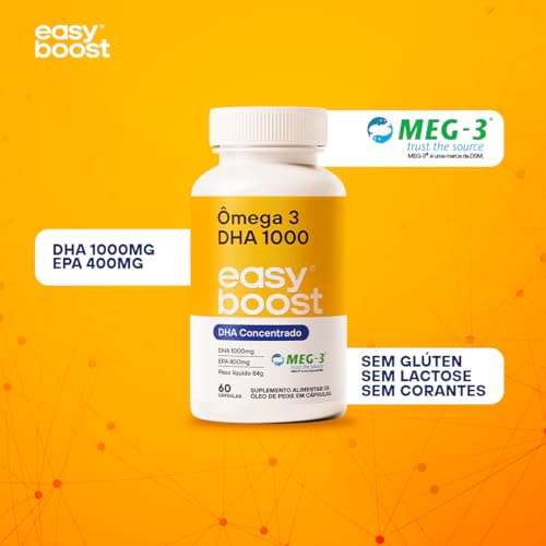 Ômega 3 Ultra Dha 1000 Easy Boost Epa 400mg Dha 1000mg 60caps