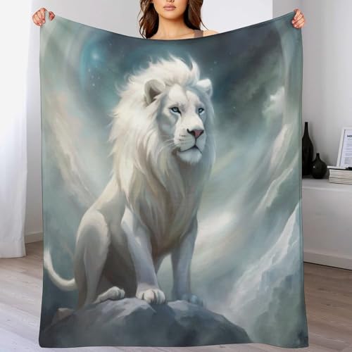 Couverture lion premium en flanelle ultra douce pour lit - 2
