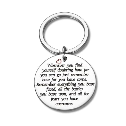 Encouragement Recovery Gifts Sobriety Sympathy Keychain for Women Men Cancer Survivor Awareness Gift Friend Inspirational Surgery Addiction AA Warrior Birthday Christmas Alcoholics Stay Strong Gift