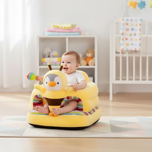 Chaise assise pour bébé support de sol peluche douce pour nourrisson - 2