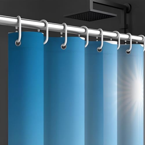 Rideau de bain imperméable pour éviter l'eau au sol et les moisissures
