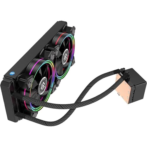 Dissipateur de chaleur CPU H240 RGB compatible LGA 1700 et AM4 pour PC gaming