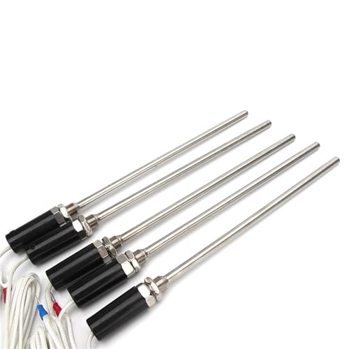 Sensor PT100 de 200mm y rosca M12 para medir temperatura de 0 a 600°C