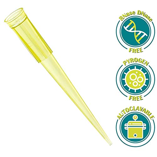 Oiiki 200Ul Pipette Tips, 1000Pcs Universal Liquid Pipettor Tips, Clear Yellow, Dnase/Rnase Free Disposable Pipette Pipettor Transfer Pipettes For Laboratory #TOP2