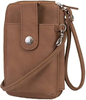 MUNDI Jacqui Vegan Leather RFID Womens Crossbody Cell Phone Purse Holder Wallet