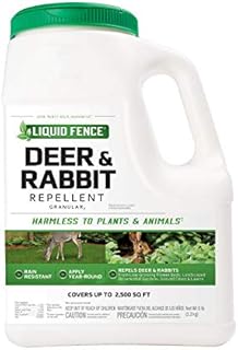 Liquid Fence 72654 HG-72654 Deer & Rabbit Granules Repellent, 5 lb, White