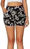 Flower Rush Shorts for Women High Waisted Shorts Women with Pockets - Comfy Soft Casual Flowy Shorts