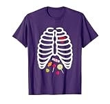 Skeleton Rib Cage Heart Candy Cute Shirt Adult Kids Tshirt T-Shirt
