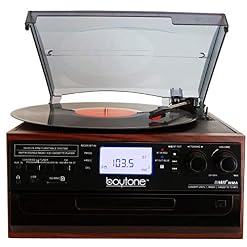 Boytone BT-22M, Bluetooth Record Player Turntable, AM/FM Radio, Cassette, CD Player, 2 Built in Speaker, Ability to Convert Vinyl, Radio, Cassette, CD to MP3 Without a Computer, SD Slot, USB, AUX - Les Beatles, Paul McCartney, John Lennon, RIngo Starr, George Harrison Boytone BT-22M, Bluetooth Record Player Turntable, AM/FM Radio, Cassette, CD Player, 2 Built in Speaker, Ability to Convert Vinyl, Radio, Cassette, CD to MP3 Without a Computer, SD Slot, USB, AUX – Image 3