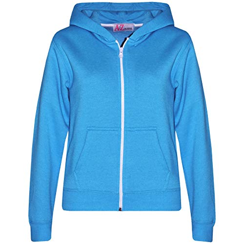 Sweat à capuche zippé bleu enfant pour l'école et le sport A2Z 4 Kids