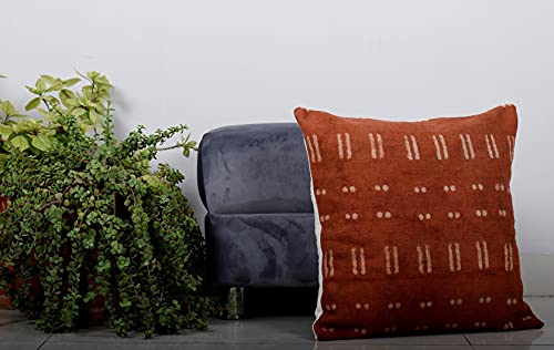 Housse de coussin coton impression indienne fait main 61x61