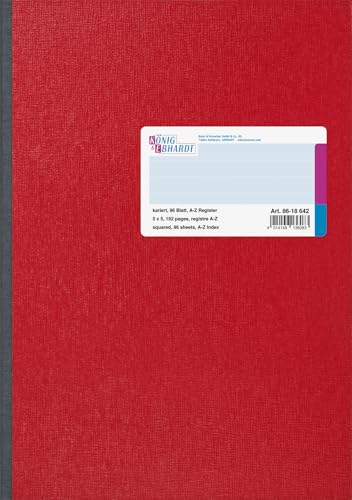 Cahier de brouillon A4 quadrillé petit carreaux index alphabétique