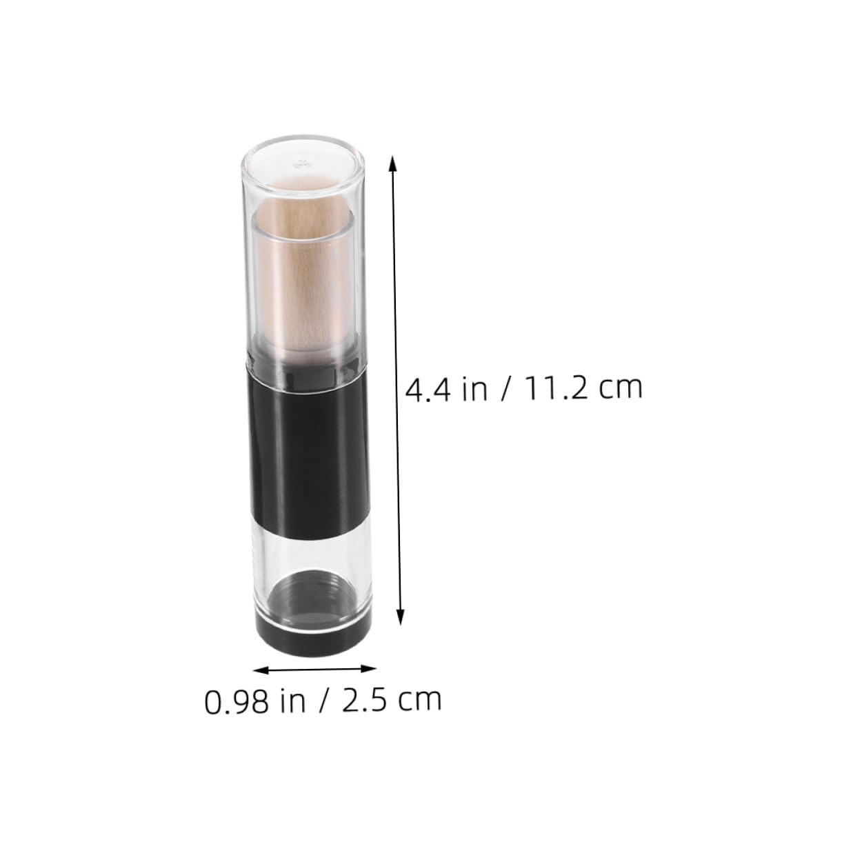 Toyvian Pennello Applicatore per Fondotinta in Polvere e Cipria Set da 2 Pennelli Cosmetici da Viaggio con Flacone Ricaricabile Testina Pulibile per Trucco Viso e Fard Controllo