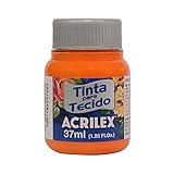 Tinta Para Tecido Fosca, Acrilex, Laranja, 37 ml