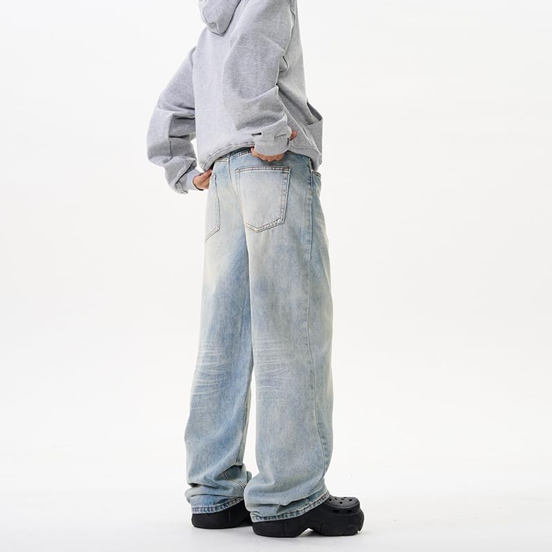 Men's Denim Pants Summer Commuter American Straight Leg Jeans4