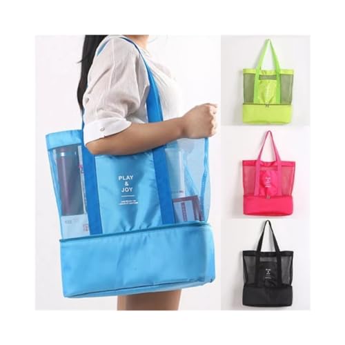 Bolsa de Praia de Rede com Compartimento Térmico MIURI (Preta)