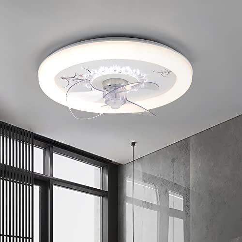 Ventilateur de plafond LED avec télécommande et 3 vitesses pour salon - 2