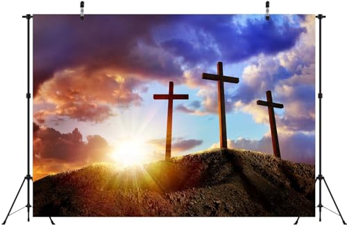 Fondo de Tela BELECO 5x3ft Decoración Cristiana miniatura 4