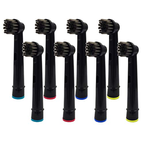 Lezhisnug 8pcs Charcoal Toothbrush Heads for Electric Toothbrush for Professional Care/Professional Care SmartSeries/TriZone, Compatible with Pro1000 Pro3000 Pro5000 Pro7000