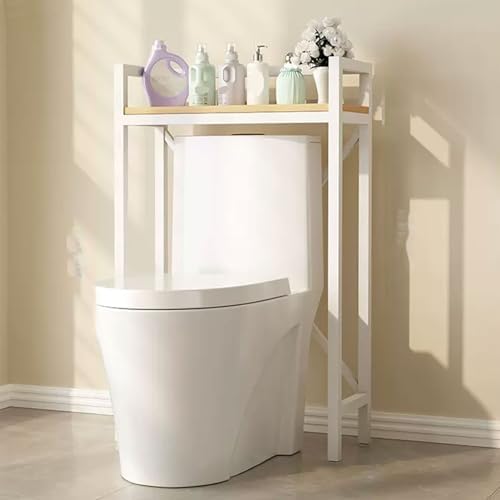 Freestanding Bathroom Shelf Unit - Multi-Functional Over Toilet Storage Rack, Space-Saving Organizer with Thickened Partition for Maximum Efficiency