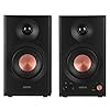 Edifier MR3 Powered Studio Monitor Speakers, Hi-Res Audio Certified Bluetooth V5.4 Active Bookshelf Loudspeakers, 2.0 Computer Speaker with Headphone Output RCA AUX Balanced TRS Input - Black (Pair)