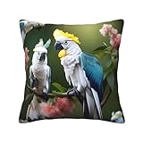 Photo Gallery bgshjvf bella cacatua uccello fiore stampa lussuosa, morbida e confortevole, cuscino decorativo per divano, letto, divano Photo Gallery bgshjvf bella cacatua uccello fiore stampa lussuosa, morbida e confortevole, cuscino decorativo per divano, letto, divano