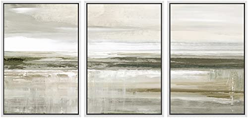 SIGNWIN Framed Canvas Print Wall Art Set Pastel Brown Country