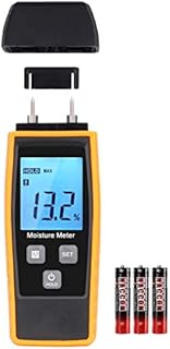 XRCLIF Wood Moisture Meter with Backlight, Handheld Digital Moisture Detector Tester Meter for Firewood Moisture Cement Mortar, Humidity Meter for Wood, Timber Water Content Detector