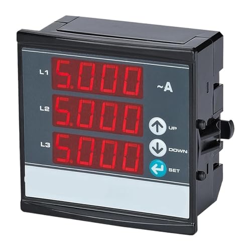 Ampèremètre numérique triphasé pour la gestion thermique et électrique des locaux encombrés