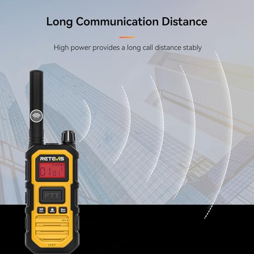 Retevis RB648 Plus Long Distance Walkie Talkie, Waterproof 2 Way Radio IP67, Call Vibration, Dual PTT, 2000mAh Type C - Image 2
